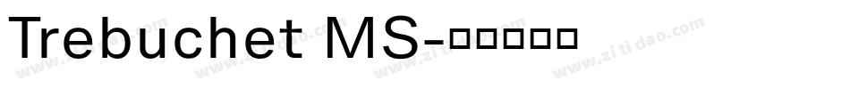 Trebuchet MS字体转换